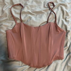 Gilly Hicks nylon corset top